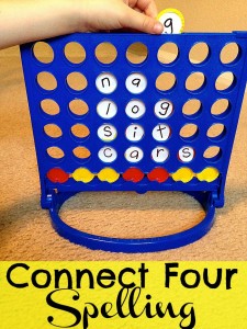connect four spelling game