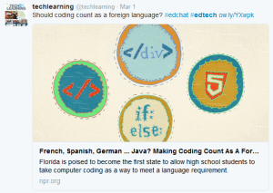 coding as a foreign language