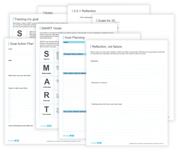 Goal Setting and Reflection Template