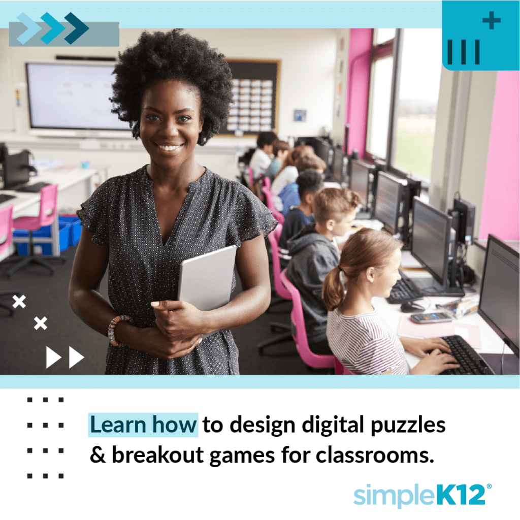 Teacher PD Workshop Series- Digital puzzles and games