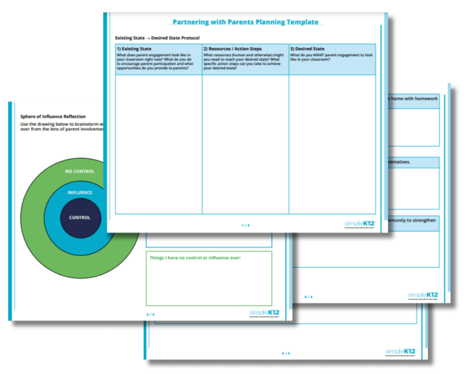 Partnering with Parents Planning Template